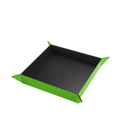 Gamegenic: Magnetic Dice Tray - Square Black/Green