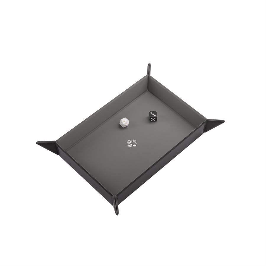 Gamegenic: Magnetic Dice Tray - Rectangular Black/Gray