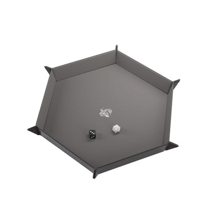 Gamegenic: Magnetic Dice Tray - Hexagonal Black/Gray