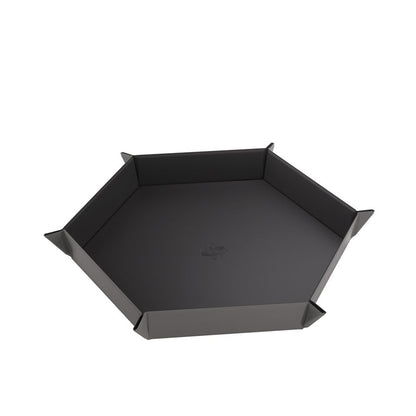 Gamegenic: Magnetic Dice Tray - Hexagonal Black/Gray