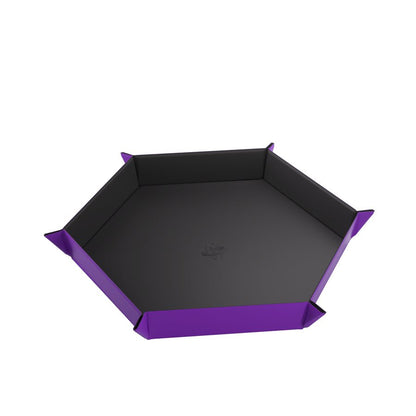 Gamegenic: Magnetic Dice Tray - Hexagonal Black/Purple