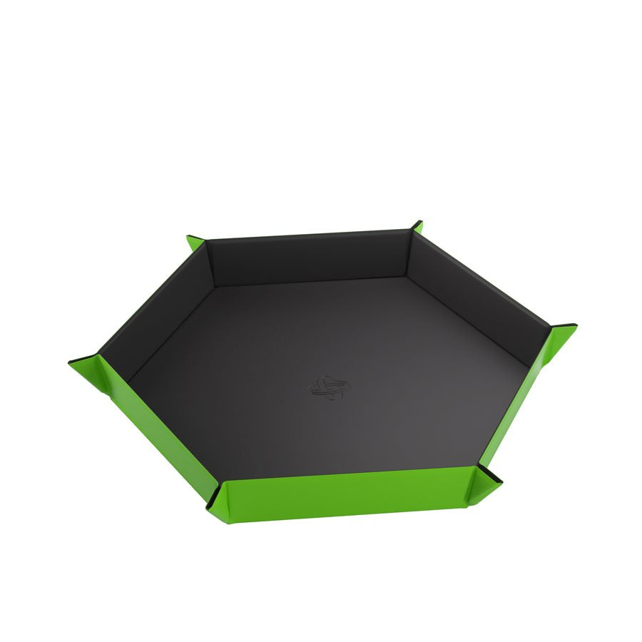 Gamegenic: Magnetic Dice Tray - Hexagonal Black/Green