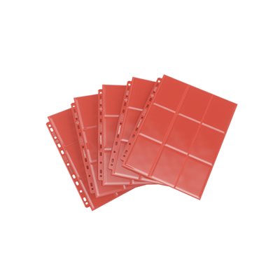 Gamegenic: 18-Pocket Sideloading Pages 10 Count - Red