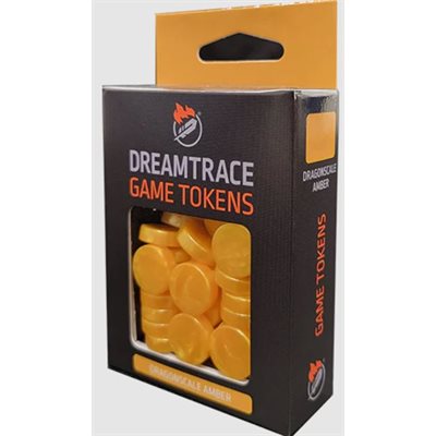 DreamTrace Gaming Tokens: 40 Count - Dragonscale Amber