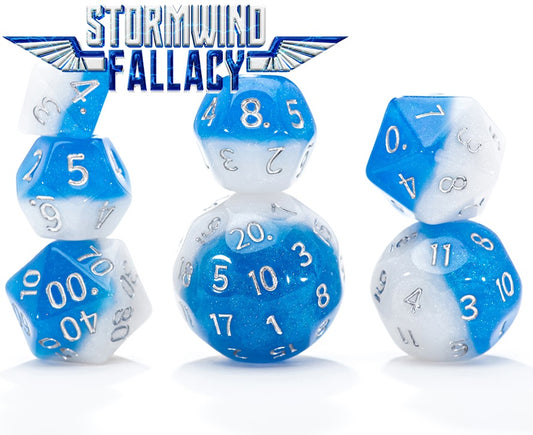 GKGD: 7 Piece 16mm Resin Dice Set - Stormwind Fallacy
