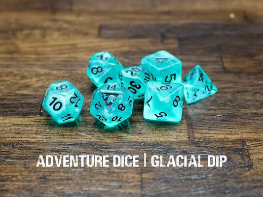 Adventure Dice: 7 Piece Dice Set - Glacial Dip