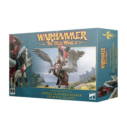 Warhammer The Old World: Kingdom Of Bretonnia - Battle Standard Bearer On Royal Pegasus