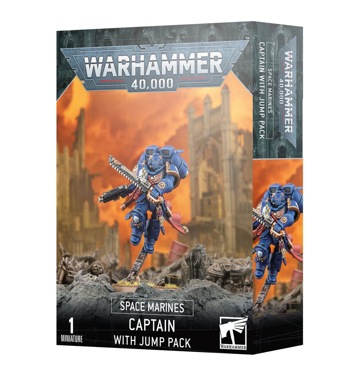 Warhammer 40,000: Space Marines - Captain With Jump Pack