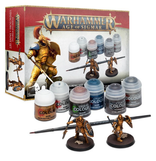 Warhammer Age Of Sigmar: Stormcast Eternals – Vindictors + Paints Set