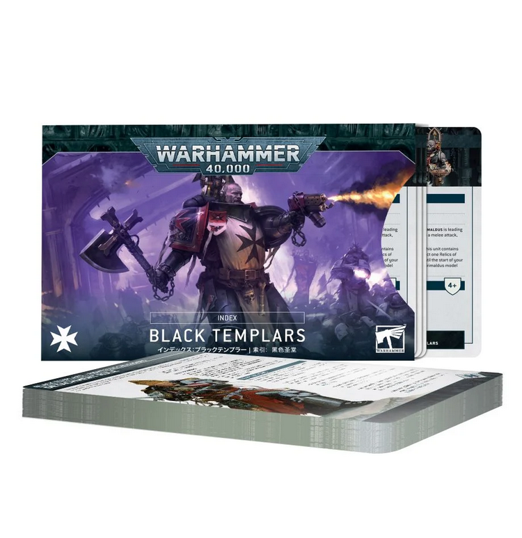 Warhammer 40,000: Black Templars: Index Cards