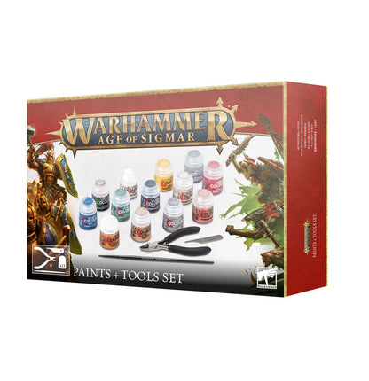 Warhammer Age Of Sigmar: Paint + Tools Set (New Edition)