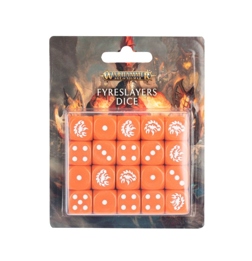 Warhammer Age Of Sigmar: Fyreslayers - Dice Set