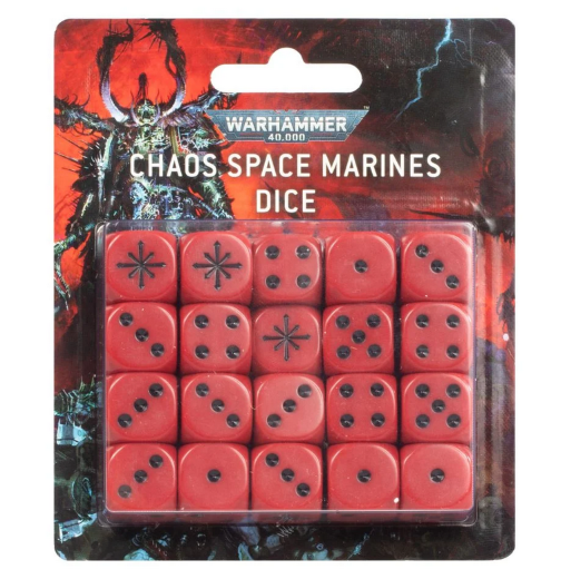 Warhammer 40,000: Chaos Space Marines - Dice Set