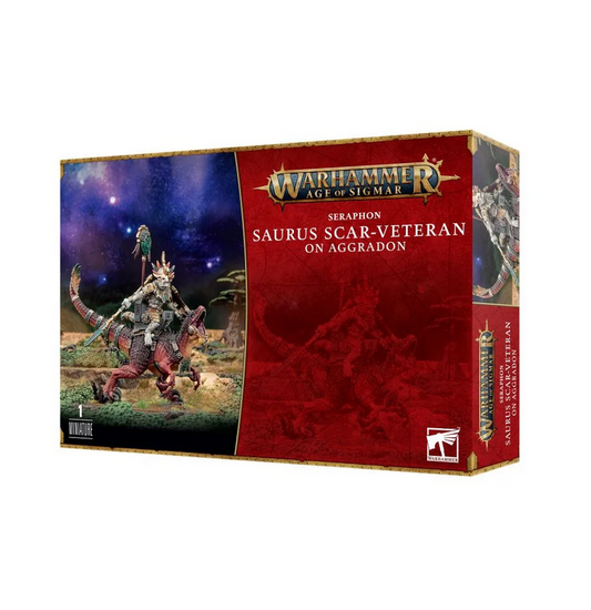 Warhammer Age Of Sigmar: Seraphon - Saurus Scar-Veteran On Aggradon