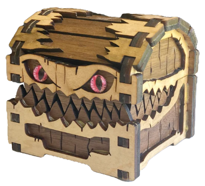 Mimic Dice Chest: Walnut