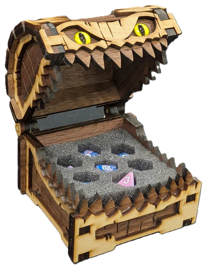 Mimic Dice Chest: Walnut