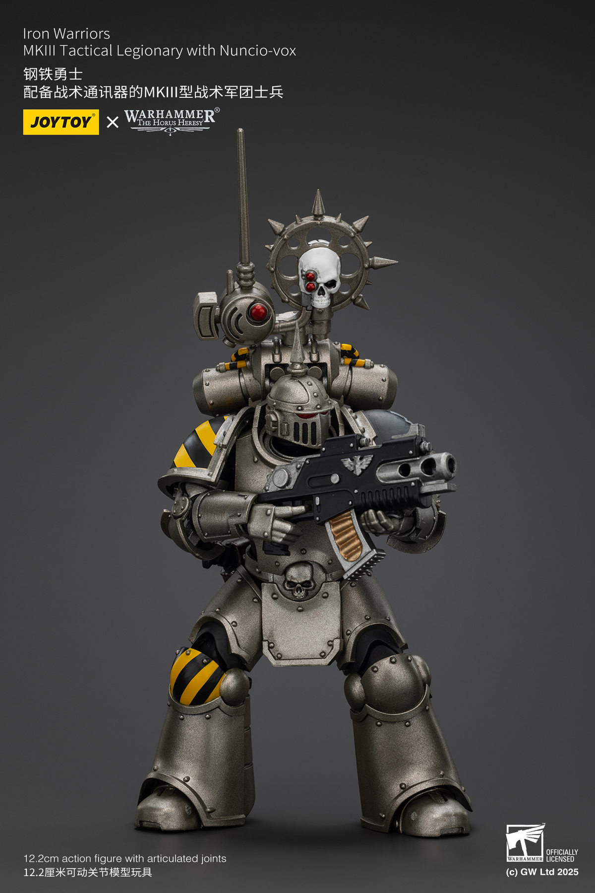 JOYTOY: Warhammer - lron Warriors MKlIl Tactical Legionary with Nuncio-vox