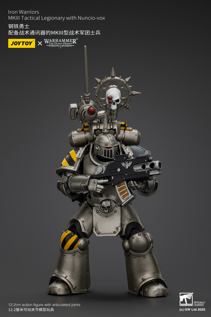 JOYTOY: Warhammer - lron Warriors MKlIl Tactical Legionary with Nuncio-vox