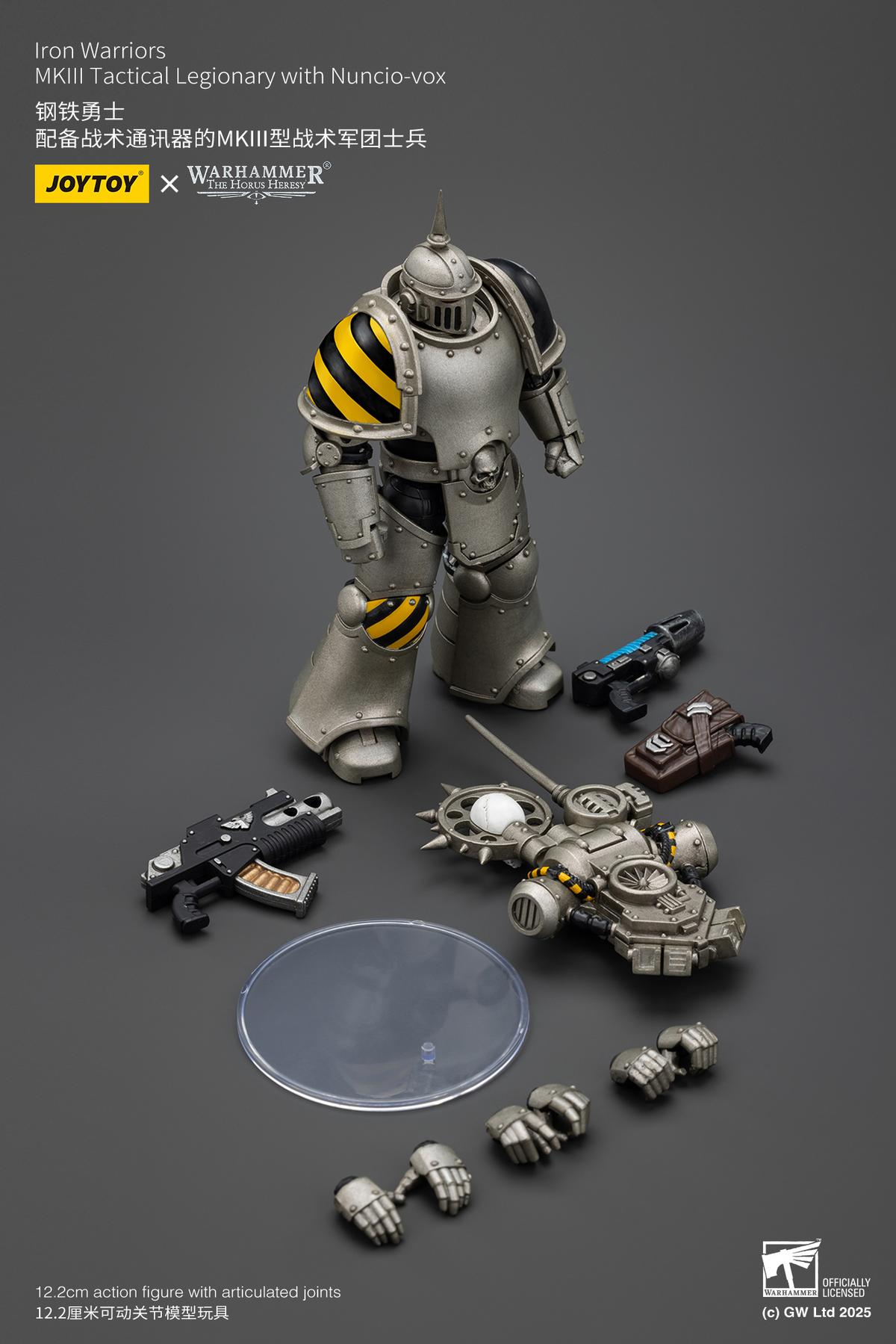 JOYTOY: Warhammer - lron Warriors MKlIl Tactical Legionary with Nuncio-vox