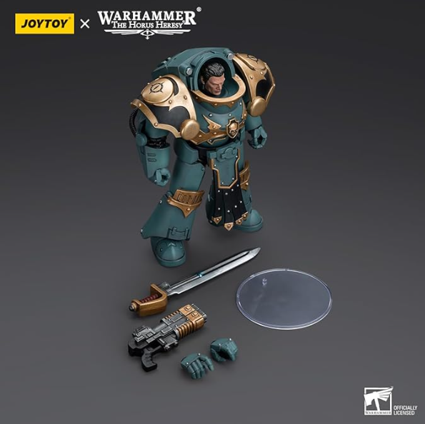 JOYTOY: Warhammer - The Horus Heresy Sons Of Horus Tartaros Terminator Squad Sergeant With Volkite Charger And Power Sword