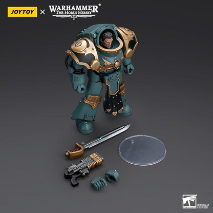 JOYTOY: Warhammer - The Horus Heresy Sons Of Horus Tartaros Terminator Squad Sergeant With Volkite Charger And Power Sword