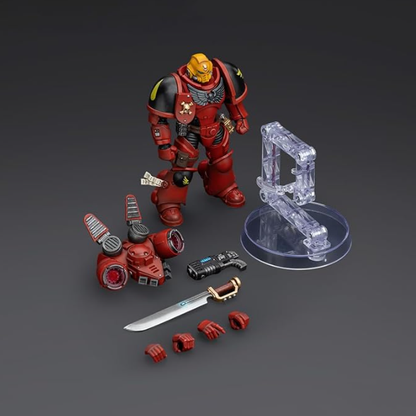 JOYTOY: Warhammer 40,000: Blood Angels - Jump Pack Intercessors - Sergeant With Plasma Pistol