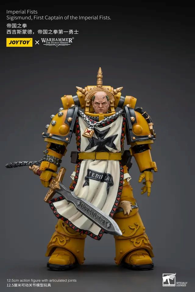JOYTOY: Warhammer - Imperial Fists Sigismund, First Captain Of The Imperial Fists