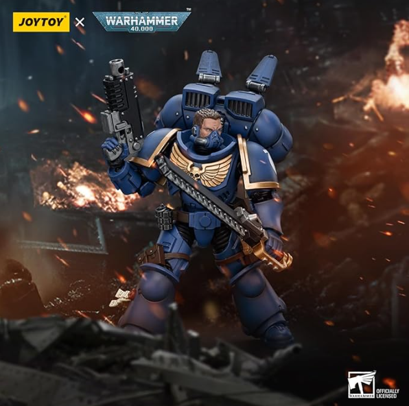 JOYTOY: Warhammer 40,000: Ultramarines Jump Pack Intercessors Intercessor 1