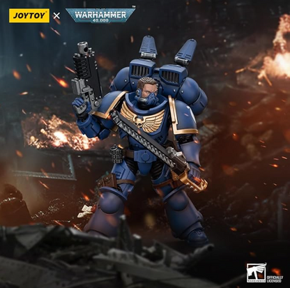 JOYTOY: Warhammer 40,000: Ultramarines Jump Pack Intercessors Intercessor 1