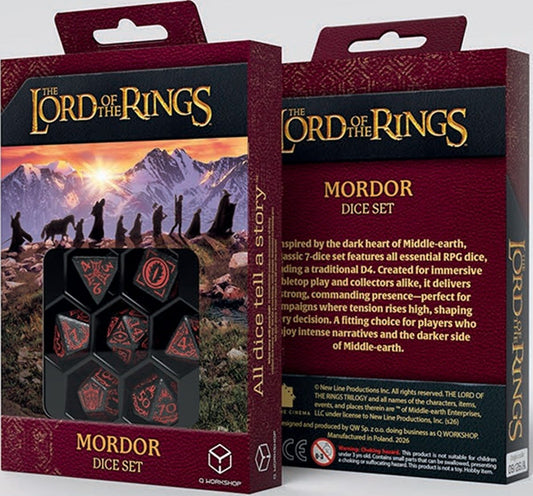 Lord Of The Rings: Dice Set - Mordor