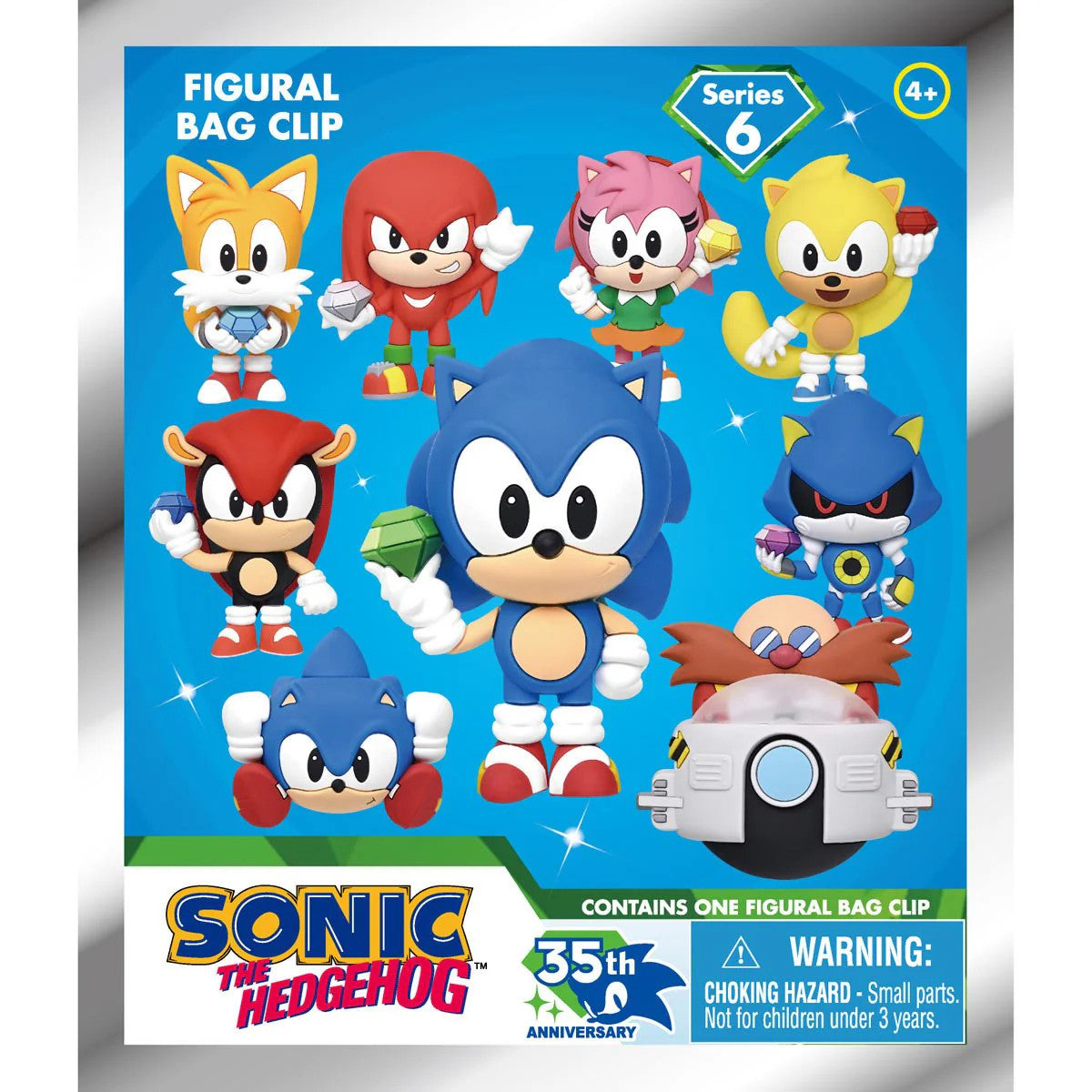 Sonic The Hedgehog: Mystery 3D Foam Bag Clip Series 6 Figure