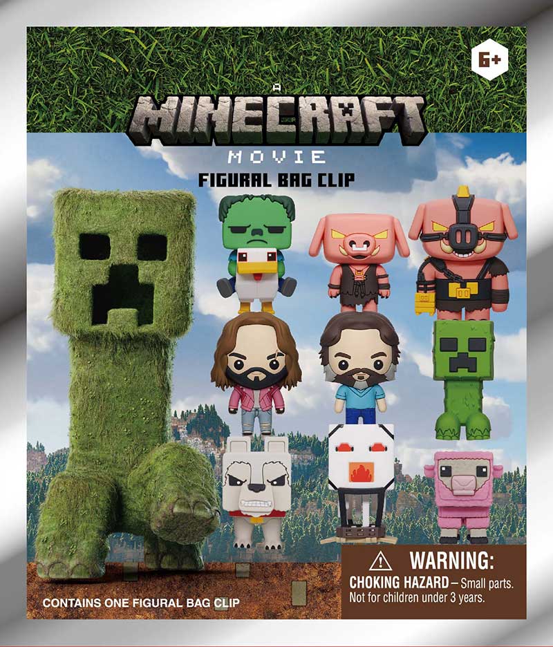 Minecraft Movie: Mystery 3D Foam Bag Clip Series 13 Figure