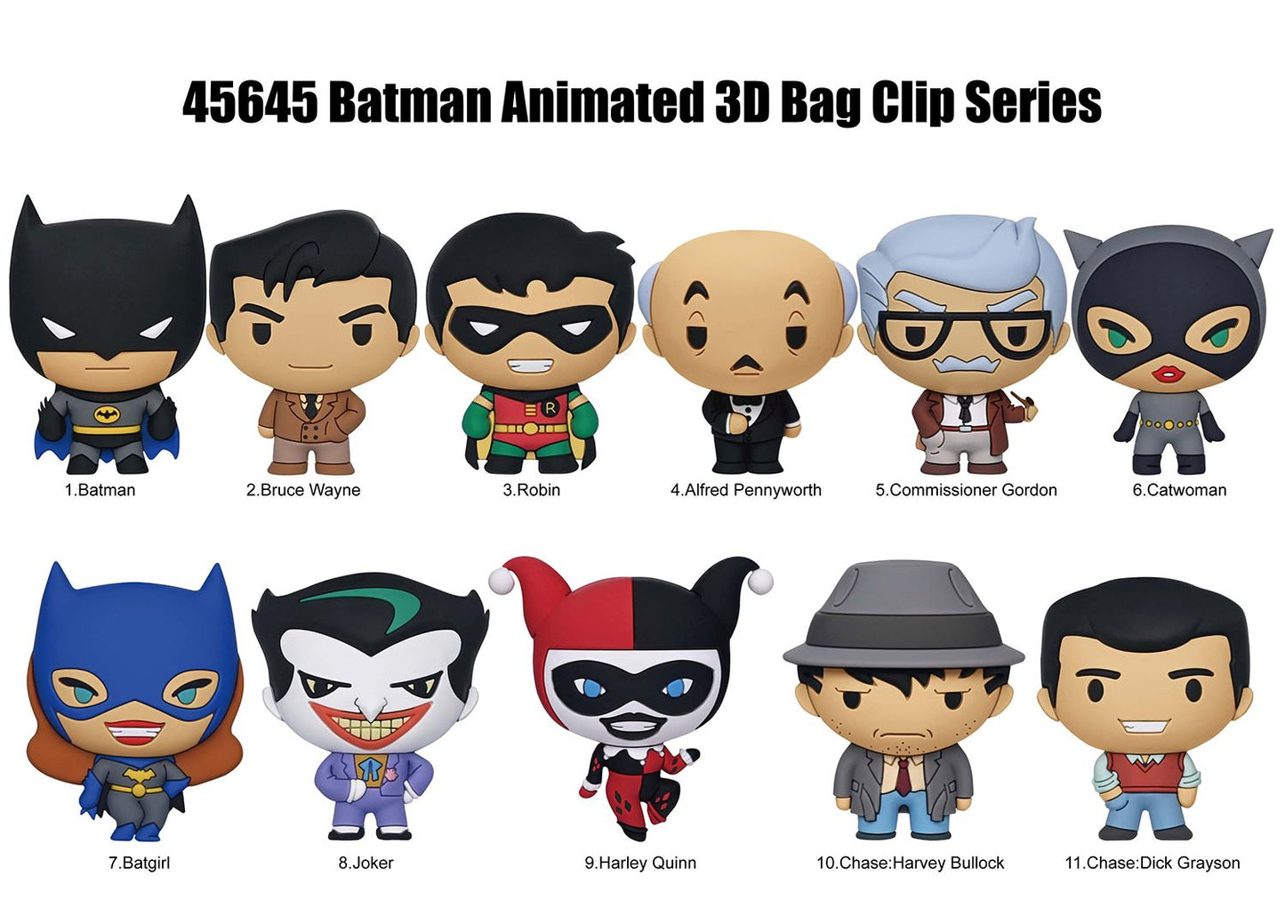 Batman Animated: Series 1 - 3D Foam Bag Clip Blind Pack