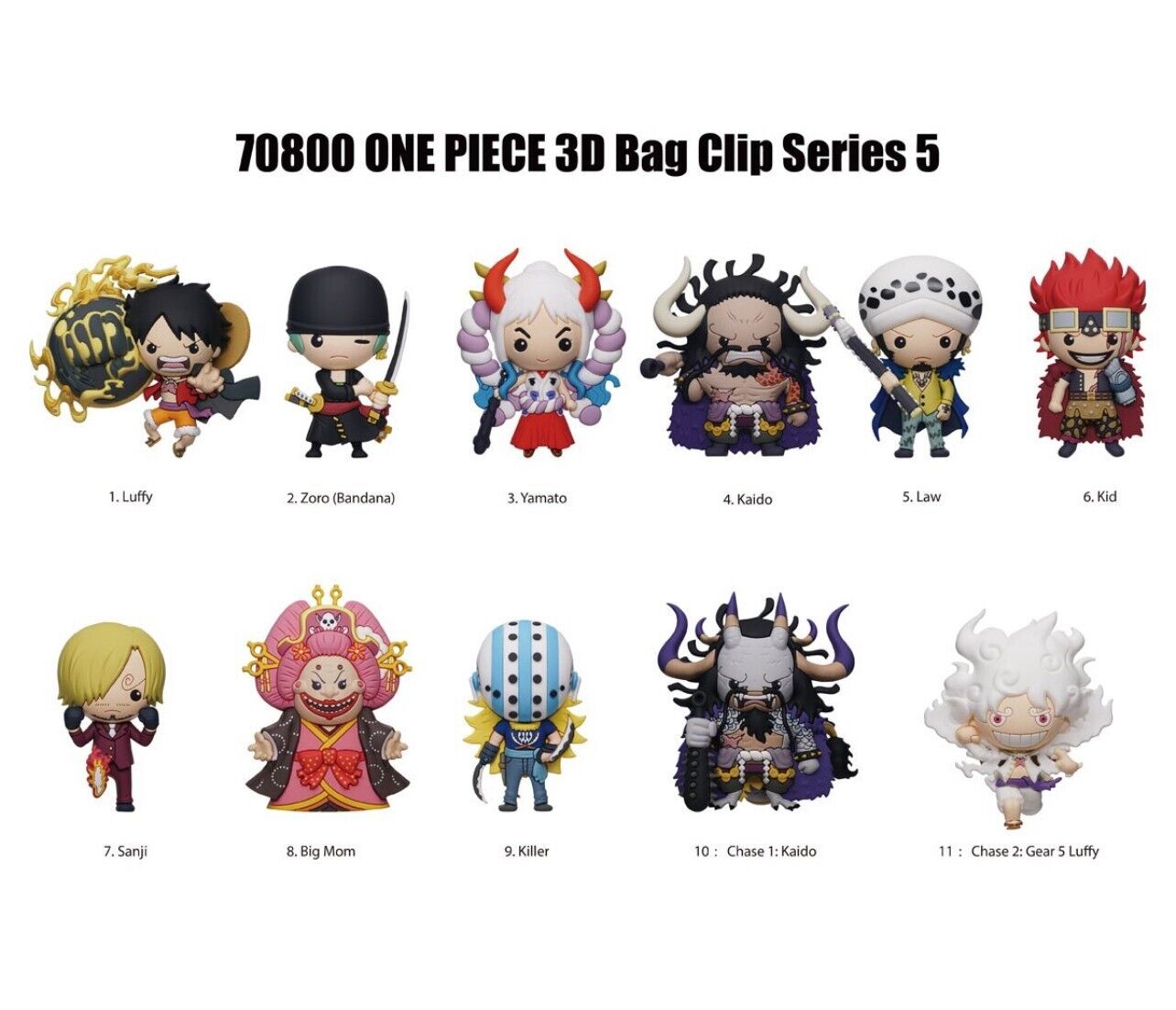One Piece: Mystery 3D Foam Bag Clip Series 5 Figure