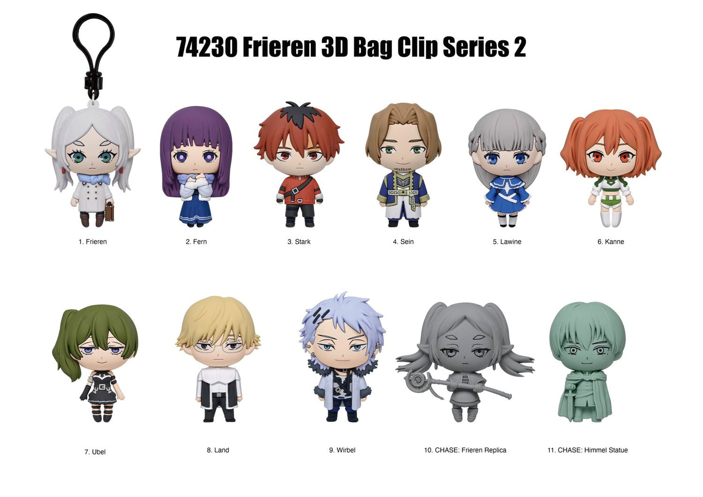 Frieren Beyond Journey's End: Series 2 - 3D Foam Bag Clip Blind Pack