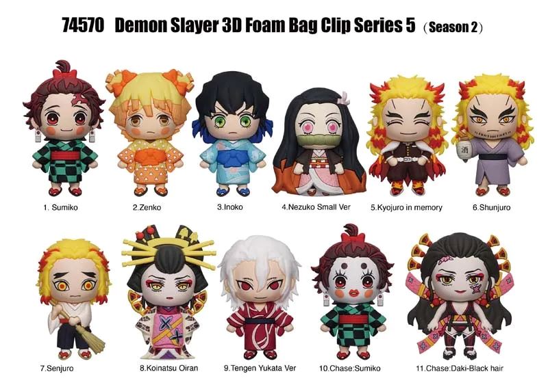 Demon Slayer Series 5: 3D Foam Bag Clip Blind Pack