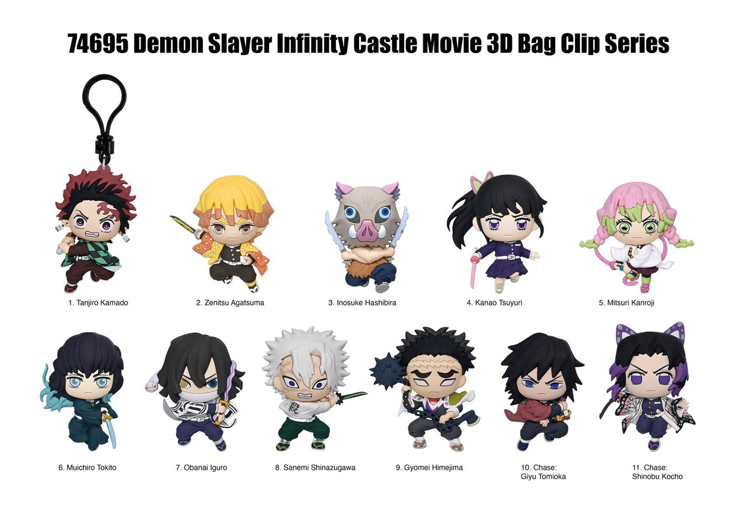 Demon Slayer Infinity Castle: Series 1 - 3D Foam Bag Clip Blind Pack