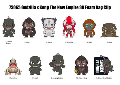 Godzilla VS Kong Movie: 3D Foam Bag Clip Blind Pack