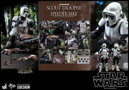 Hot Toys: Star Wars Return Of the Jedi 1:6 Scale Figure - Scout Trooper & Speeder Bike
