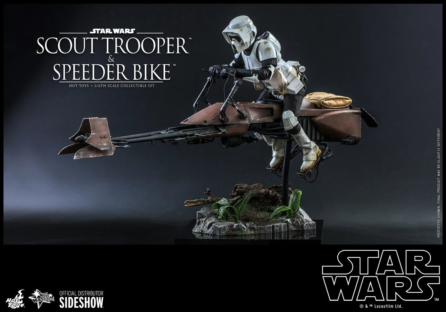 Hot Toys: Star Wars Return Of the Jedi 1:6 Scale Figure - Scout Trooper & Speeder Bike