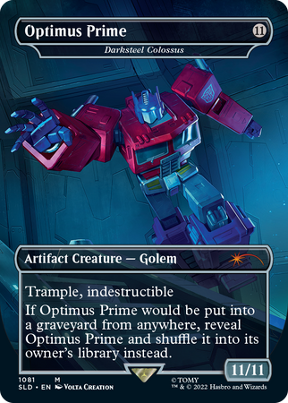 MTG Secret Lair: Transformers Optimus Prime Vs Megatron