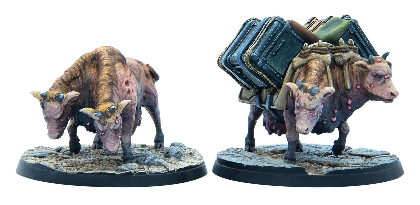 Fallout Wasteland Warfare: Creatures - Brahmin Herd