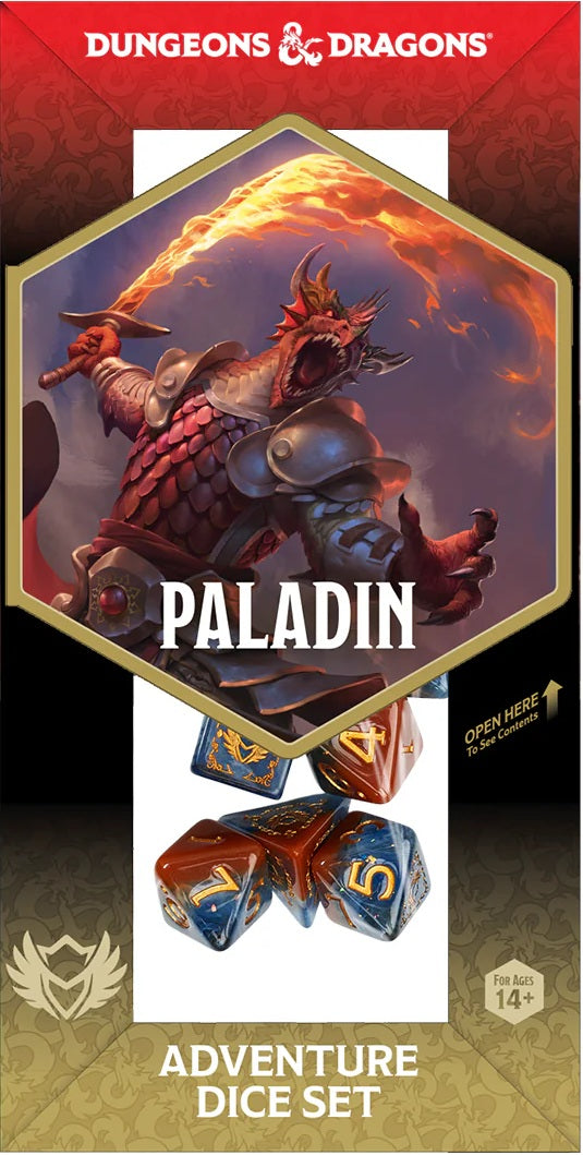 Dungeons & Dragons: Adventure Dice Set - Paladin (Orange/Blue)