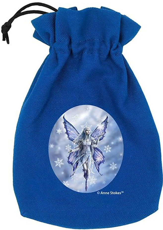 Anne Stokes Dice Pouch: Snow Fairy