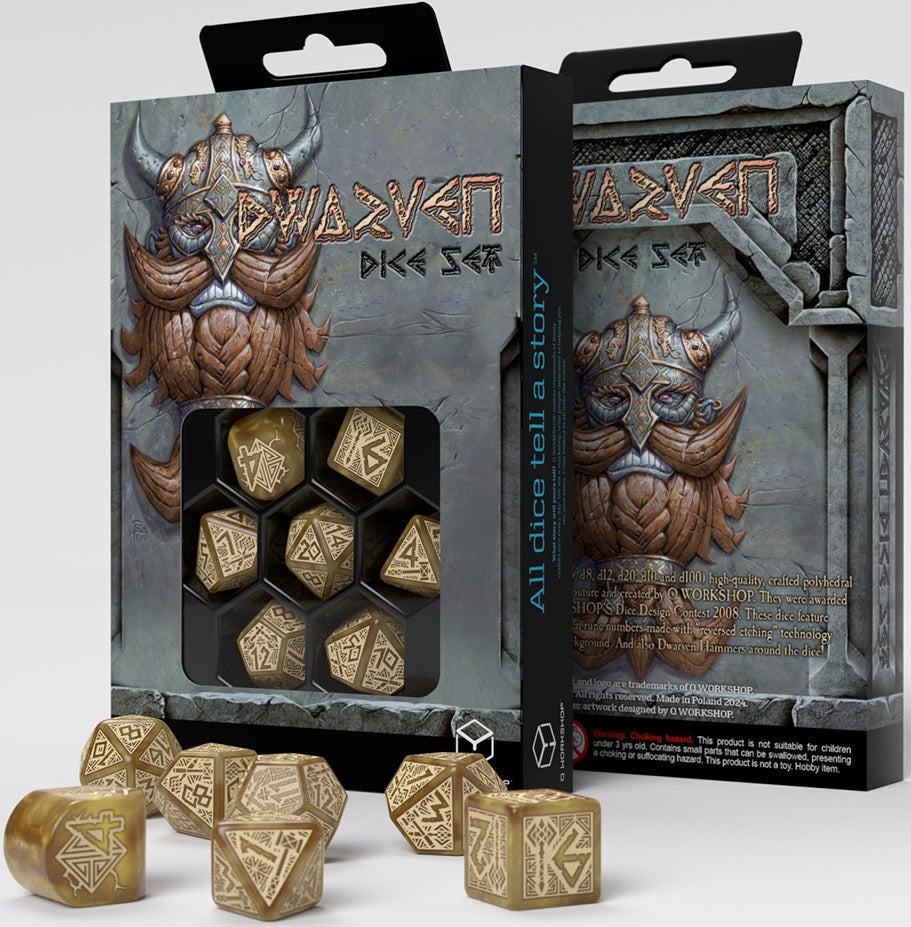Viking Dice Set: Gold