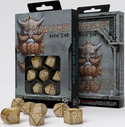 Viking Dice Set: Gold