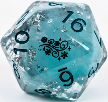 Role 4 Initiative: XL D20 30mm - Arctic Blast With Symbol