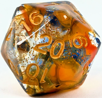 Role 4 Initiative: XL D20 30mm - Cosmic Cliffs