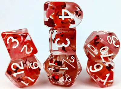 Role 4 Initiative: 7 Piece Dice Set - Lovestruck