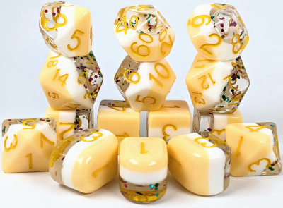Role 4 Initiative: 15 Piece Dice Set - Birthday Wishes
